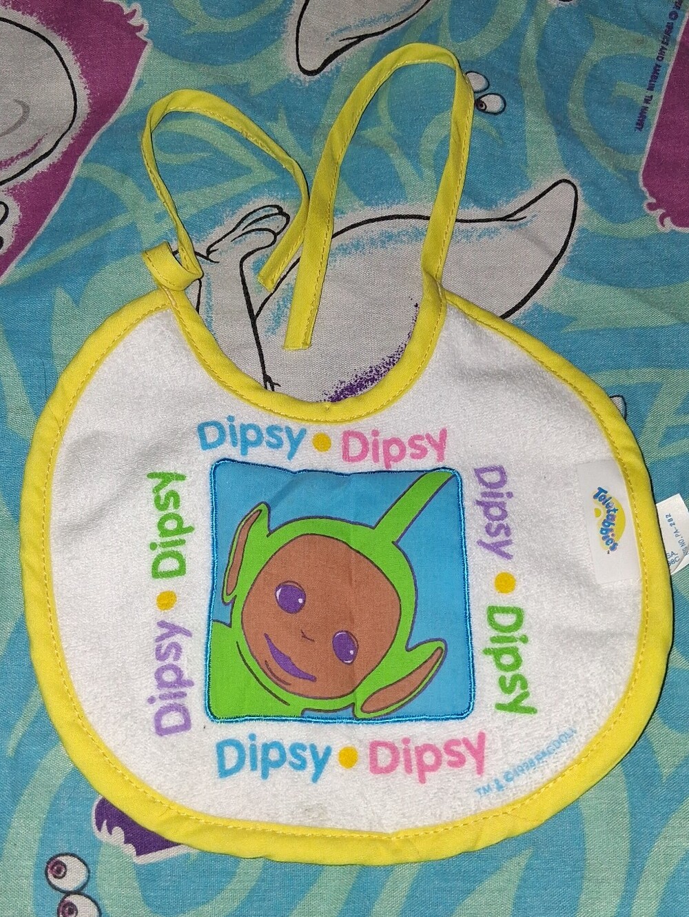 New 1998 Teletubbies Vintage Baby Bib